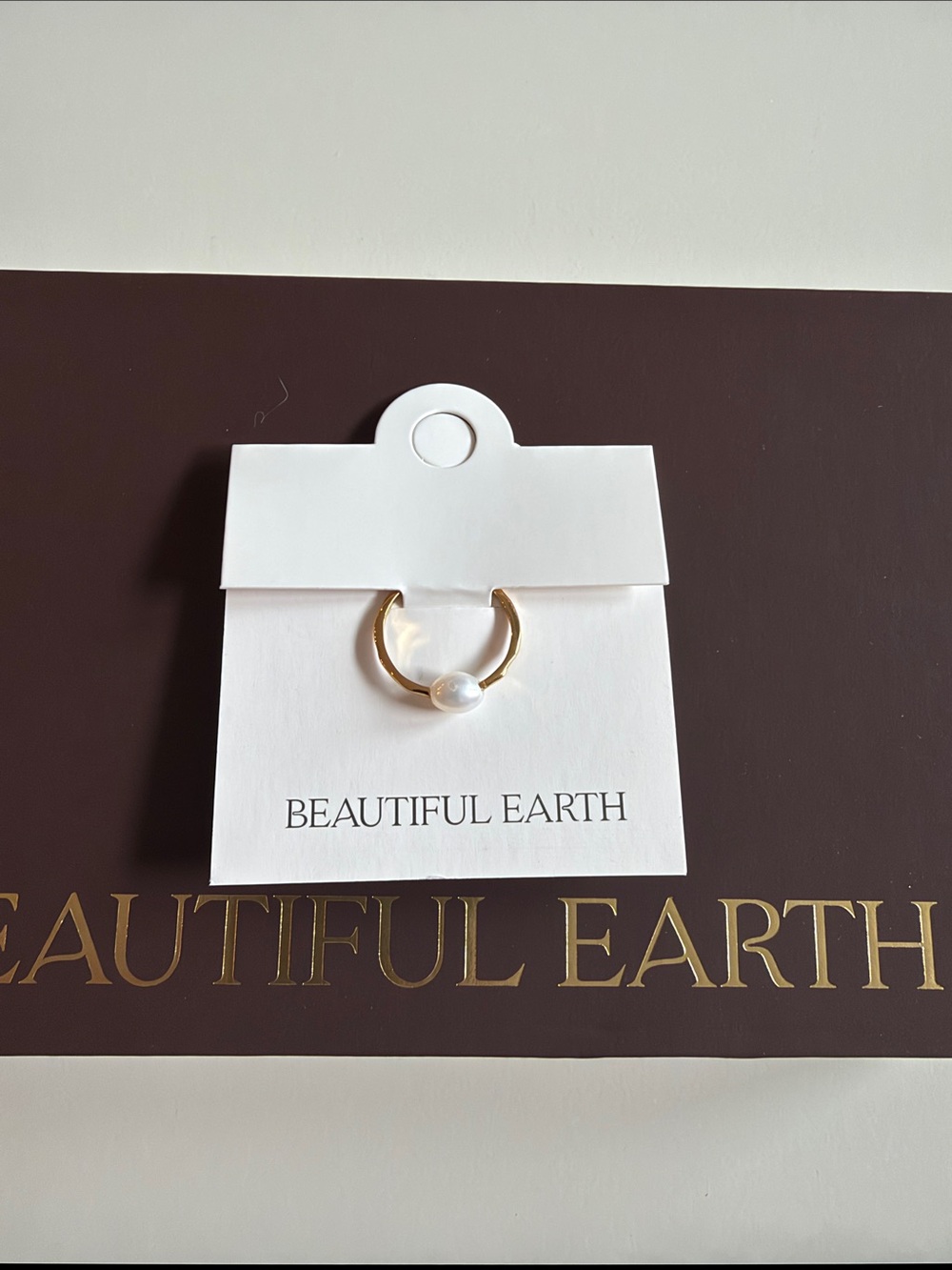 Beautiful Earth Freshwater Pearl Ring - Size 6